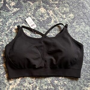 Soma Black Cross-Back Sports Bra